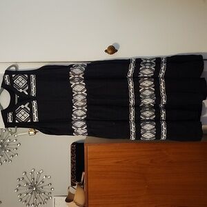 Chico's embroidered linen dress